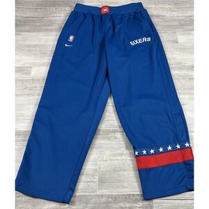 Sixers 76ers Throwback Philly Warm Up Pants Nike‎ Men's XL Blue Philadelphia NBA